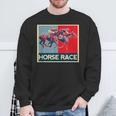 面白いtシャツ 馬tシャツ 競馬 馬 レース 乗馬 ジョッキー メンズ おもしろ 面白い グッズ ネタ 男性用 レトロ スウェットシャツ 高齢者への贈り物