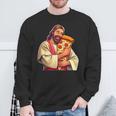 面白いイエスピザ愛好家クリスチャンユーモアtシャツ ピザジョーク スウェットシャツ 高齢者への贈り物
