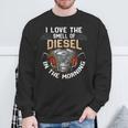 面白いディーゼルメカニックシャツ I Love Themell Of Diesel スウェットシャツ 高齢者への贈り物