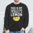 面白いレモンデザイン レモネード フルーツ愛好家 メンズ レディース キッズ スウェットシャツ 高齢者への贈り物