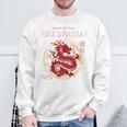 1976年 龍の年 誕生日 1976年 チャイニーズファイアードラゴン 長袖tシャツ スウェットシャツ 高齢者への贈り物