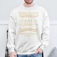 65歳の誕生日プレゼント 男性神話 1960年7月 長袖tシャツ スウェットシャツ 高齢者への贈り物