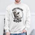 Bone-Chilling 本 スケルトン 読書 ブックワームブックラバーズ 長袖tシャツ スウェットシャツ 高齢者への贈り物