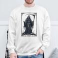 Death Tarot Card 13 Craft Gothic Reaper Aesthetic スウェットシャツ 高齢者への贈り物