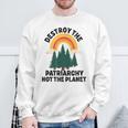 Destroy The Patriarchy Not The Planet フェミニスト フェミニズム スウェットシャツ 高齢者への贈り物