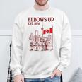 Elbows Up Canada Est 1867 カナダ国旗 カナダ地図 カナダ スウェットシャツ 高齢者への贈り物
