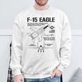 F-15 イーグル戦闘機 ジェット仕様 軍用飛行機 F15 イーグル スウェットシャツ 高齢者への贈り物