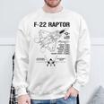 F22 ラプター戦闘機 ジェット仕様 軍用飛行機 F22 ラプター スウェットシャツ 高齢者への贈り物