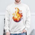 Fire Element Flameのグラフィックアート。あらゆる年齢の方に。 スウェットシャツ 高齢者への贈り物