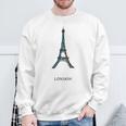 Europe ロンドン ブリテン エッフェル塔 パリ フランス スウェットシャツ 高齢者への贈り物