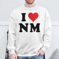 I Heart Nm Initials I Love NM First And Last Name N M スウェットシャツ 高齢者への贈り物