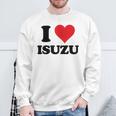 I Heart いすゞ ファーストネーム I Love パーソナライズ スウェットシャツ 高齢者への贈り物