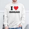 I Heart 石垣 Japan Love 日本土産 スウェットシャツ 高齢者への贈り物