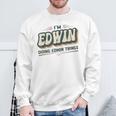I'm Edwin Doing Edwin Things Edwin 名前 スウェットシャツ 高齢者への贈り物
