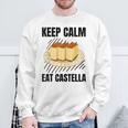 Keep Calm Eat Castella ヴィンテージ グランジ カステラ ケーキ好き スウェットシャツ 高齢者への贈り物