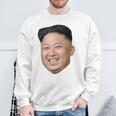 Kim Jong Un Big Face ロケットマン 北朝鮮パロディ スウェットシャツ 高齢者への贈り物