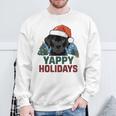 Lab クリスマス ラブラドールレトリバー Yappy Holidays Dog スウェットシャツ 高齢者への贈り物