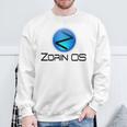 Linux Zorin Os タグラインとロゴ入り オープンソースos スウェットシャツ 高齢者への贈り物
