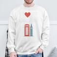 I Love Englandの象徴的なランドマークデザイン。 長袖tシャツ スウェットシャツ 高齢者への贈り物