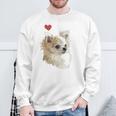 I Love Japan And Chihuahua 長髪 ちわわ ロングヘアママ 長袖tシャツ スウェットシャツ 高齢者への贈り物