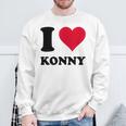 I Love Konny スウェットシャツ 高齢者への贈り物