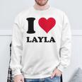 I Love Layla スウェットシャツ 高齢者への贈り物
