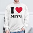 I Love Miyu スウェットシャツ 高齢者への贈り物