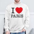 I Love Paris Graphic Novelty & Cool s スウェットシャツ 高齢者への贈り物