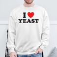 I Love Yeast 面白くてかわいい栄養パン屋フードヌーチファン スウェットシャツ 高齢者への贈り物