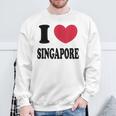 I Loveingapore シンガポールが大好き スウェットシャツ 高齢者への贈り物