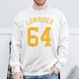 Lowrider 64 Jersey Number On The Back Classic Lowrider Car スウェットシャツ 高齢者への贈り物