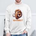 Mammut 氷河期 石器時代 象 ダス イスト マムート コスチューム 長袖tシャツ スウェットシャツ 高齢者への贈り物