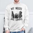 My Needs Areimple Guitars ビール愛好家 ギタリストギター スウェットシャツ 高齢者への贈り物