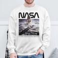 Nasaアポロ11号の月面宇宙飛行士の有名なワームロゴ スウェットシャツ 高齢者への贈り物