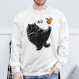 No Kings In America Black Cat Sweatshirt Gifts for Old Men