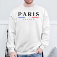 Paris With France Flag Novelty Graphic & Cool s スウェットシャツ 高齢者への贈り物