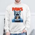 Paws Cat Lover ホラー映画 パロディ スウェットシャツ 高齢者への贈り物