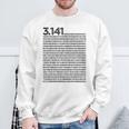 Pi 314 Pi 数字記号 数学 科学ギフト スウェットシャツ 高齢者への贈り物