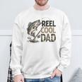 Reel Cool Dad Fishing Papa Father's Day Fisherman Fish Sweatshirt Gifts for Old Men