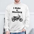 I Ride A Monkey オートバイ ミニバイクシャツ スウェットシャツ 高齢者への贈り物