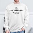 Scp Foundation Dクラス 囚人バーコード スウェットシャツ 高齢者への贈り物