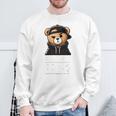 Seriously Bruh ヒップホップ テディベア ティーンエイジャー 男の子 ティーン 格言 長袖tシャツ スウェットシャツ 高齢者への贈り物