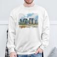 Stonehenge イギリス土産 ストーンヘンジ。 長袖tシャツ スウェットシャツ 高齢者への贈り物