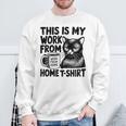 This Is My Work From Homearcastic Cat Remote Worker スウェットシャツ 高齢者への贈り物