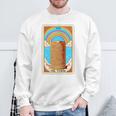 The Tower タロットカード パンケーキタワー 朝食愛好家 長袖tシャツ スウェットシャツ 高齢者への贈り物