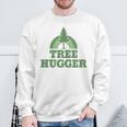Tree Hugger 環境保護主義者 ヴィンテージ レトロ 自然愛好家 長袖tシャツ スウェットシャツ 高齢者への贈り物