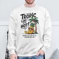 Tropic Like It's Hot パイナップル サマーサングラス ビーチ スウェットシャツ 高齢者への贈り物