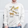 Type Of Cheetahs Breeds Collection、チータープリント、ビッグキャット スウェットシャツ 高齢者への贈り物