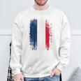Vintage France Distressed Flag Illustration Graphic s スウェットシャツ 高齢者への贈り物