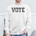 Vote レディース メンズ アンティーク調テキスト 2024 選挙 スウェットシャツ 高齢者への贈り物